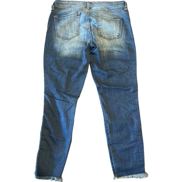 STS Blue Emma Crop Jeans Womens Size‎ 29 Distressed Hem Studded Denim - Picture 10 of 10